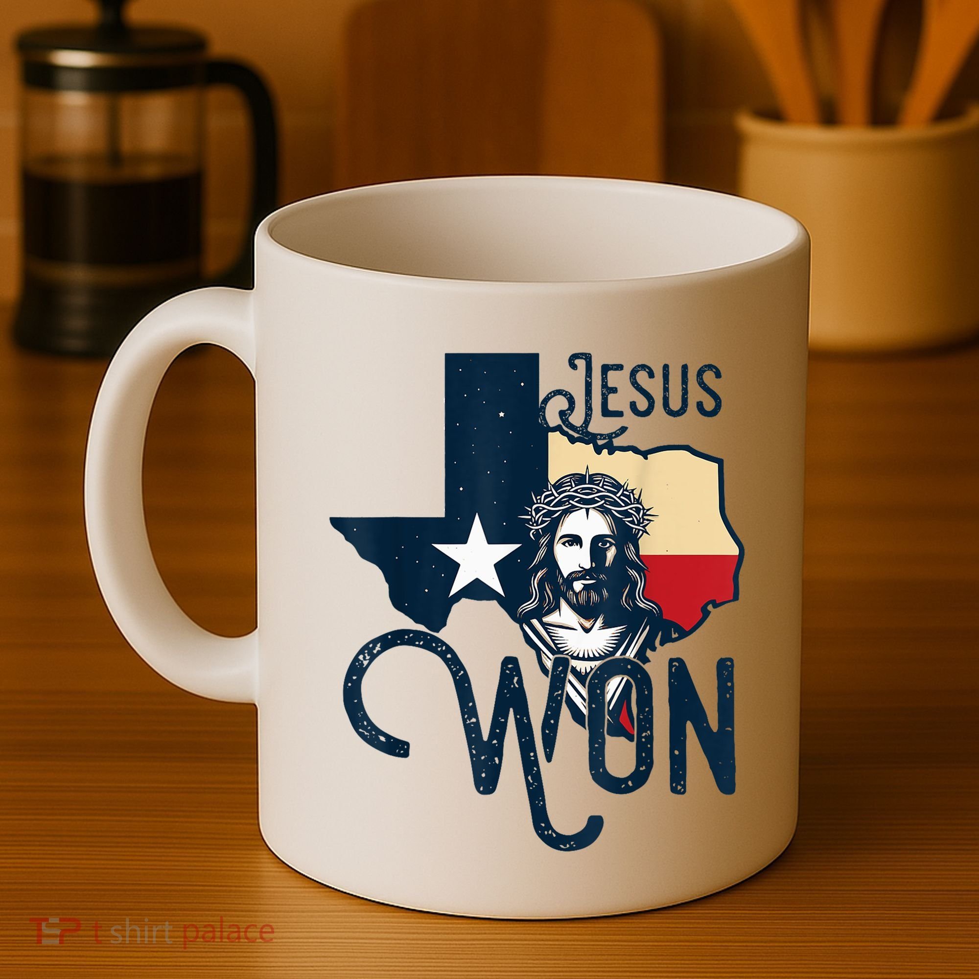 Jesus Won Texas Christianity Religion Jesus Won Texas Coffee Mug