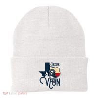 Jesus Won Texas Christianity Religion Jesus Won Texas Beanie thumb 0