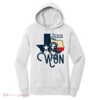 Jesus Won Texas Christianity Religion Jesus Won Texas Women's Hoodie thumb 0