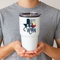 Jesus Won Texas Christianity Religion Jesus Won Texas Tumbler thumb 2