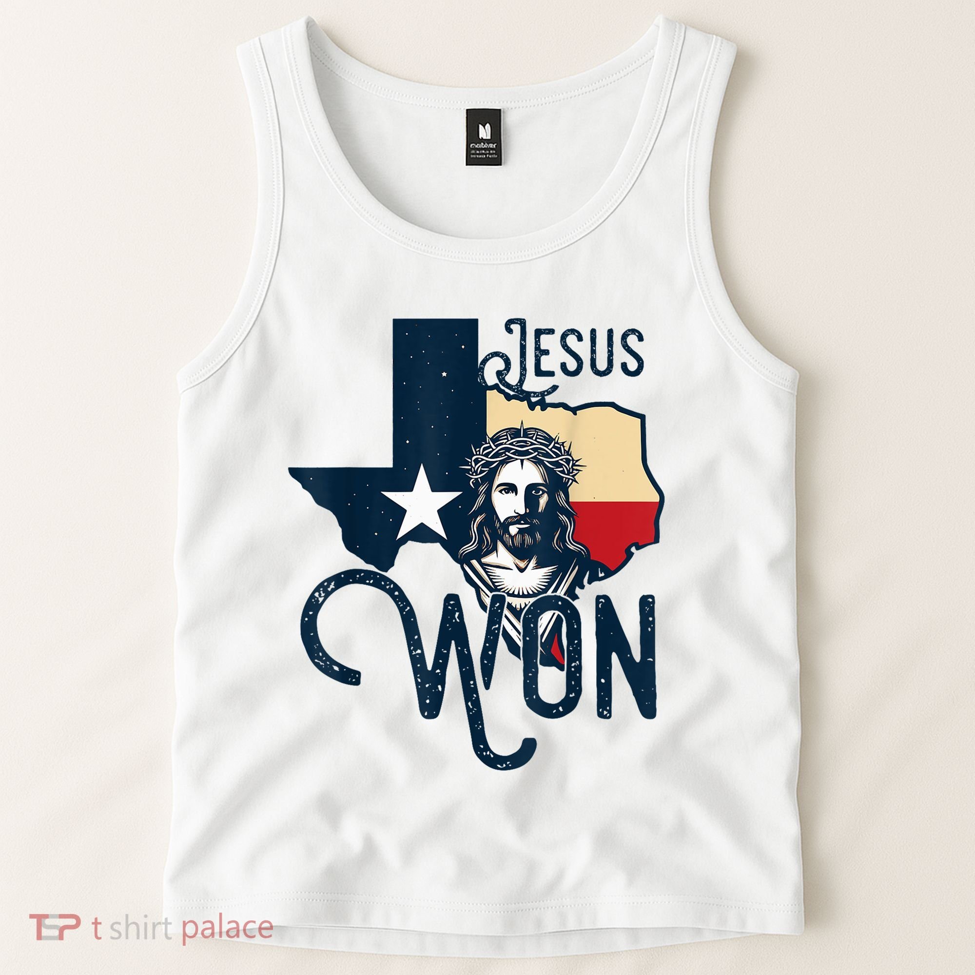 Jesus Won Texas Christianity Religion Jesus Won Texas Tank Top