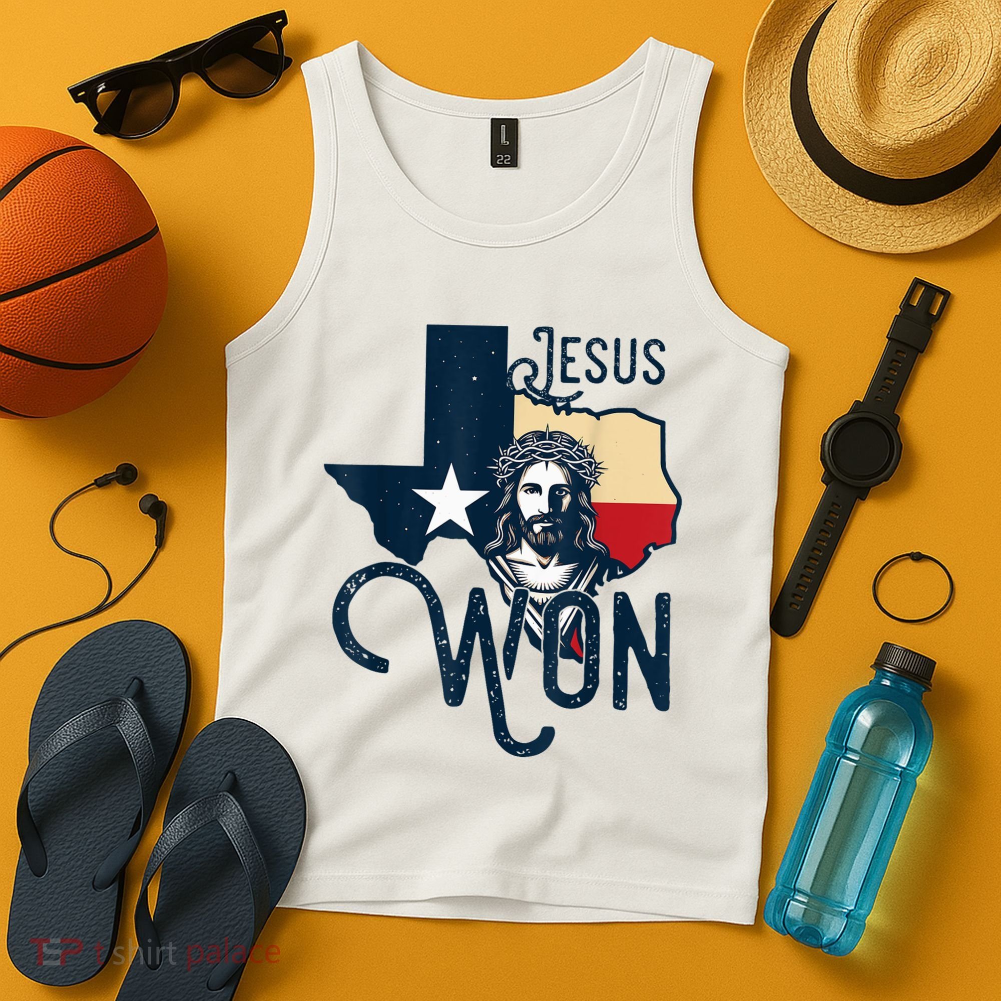 Jesus Won Texas Christianity Religion Jesus Won Texas Tank Top