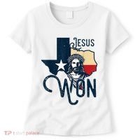 Jesus Won Texas Christianity Religion Jesus Won Texas Women's T-Shirt thumb 0