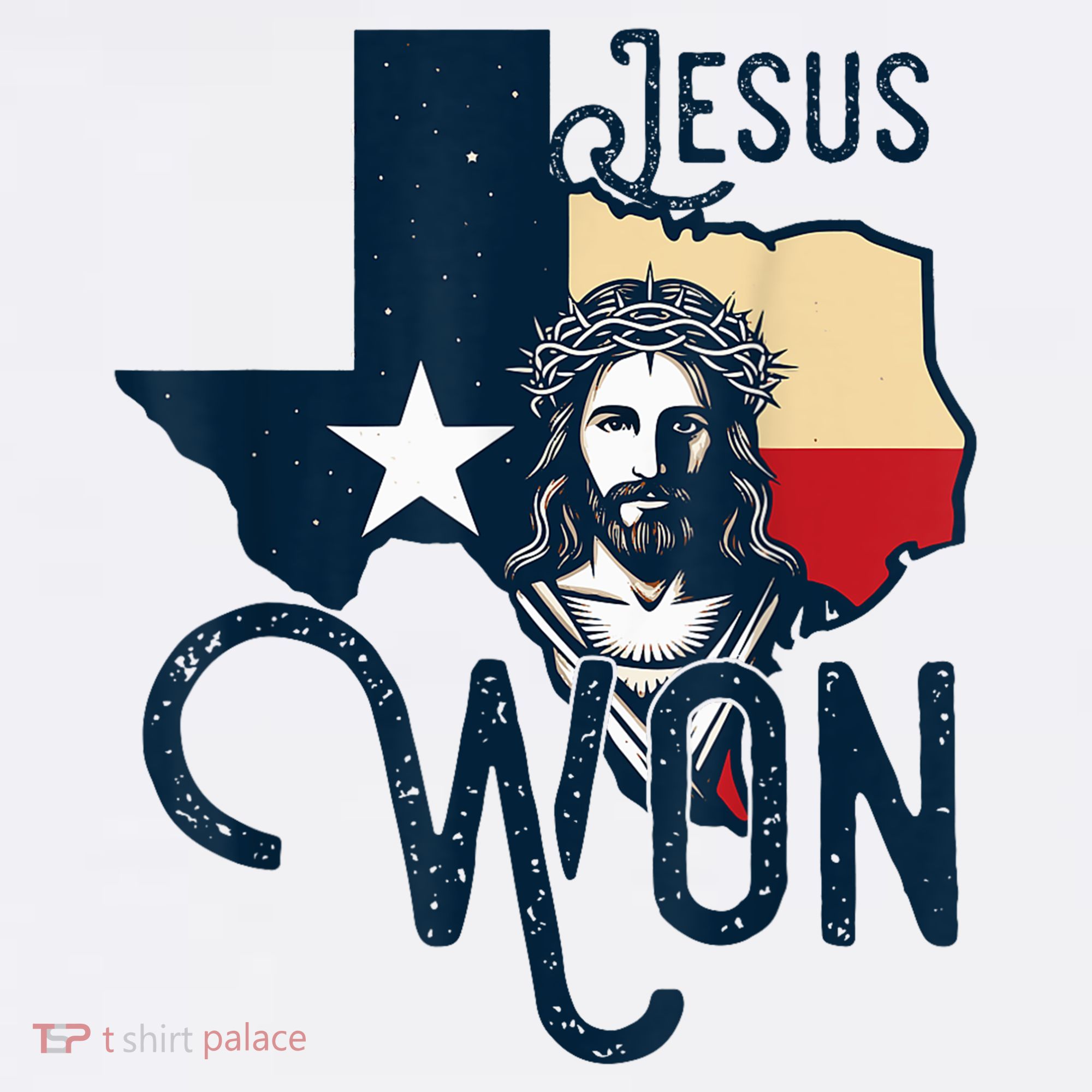 Jesus Won Texas Christianity Religion Jesus Won Texas Women's T-Shirt