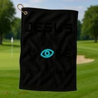 Jesus Was Woke (Don't Be A CHRINO) Golf Towel thumb 1