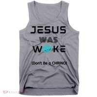 Jesus Was Woke (Don't Be A CHRINO) Tank Top thumb 0
