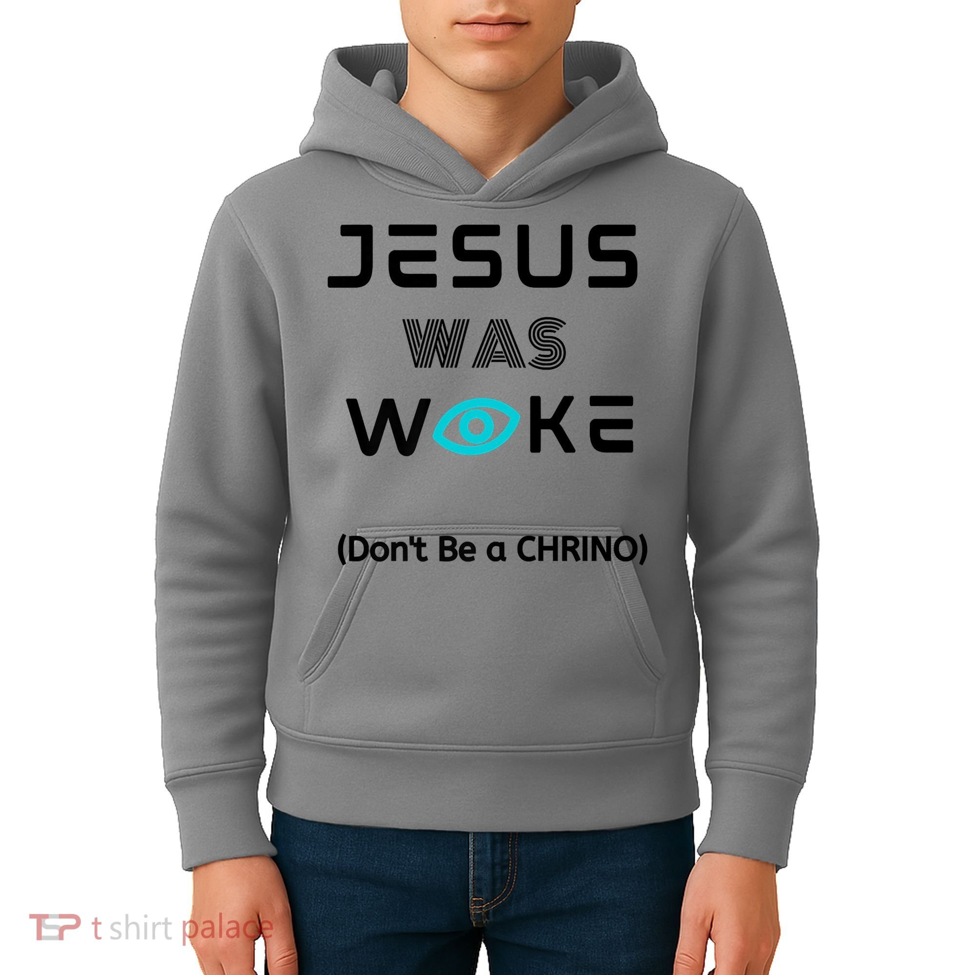 Jesus Was Woke (Don't Be A CHRINO) Kids Hoodie