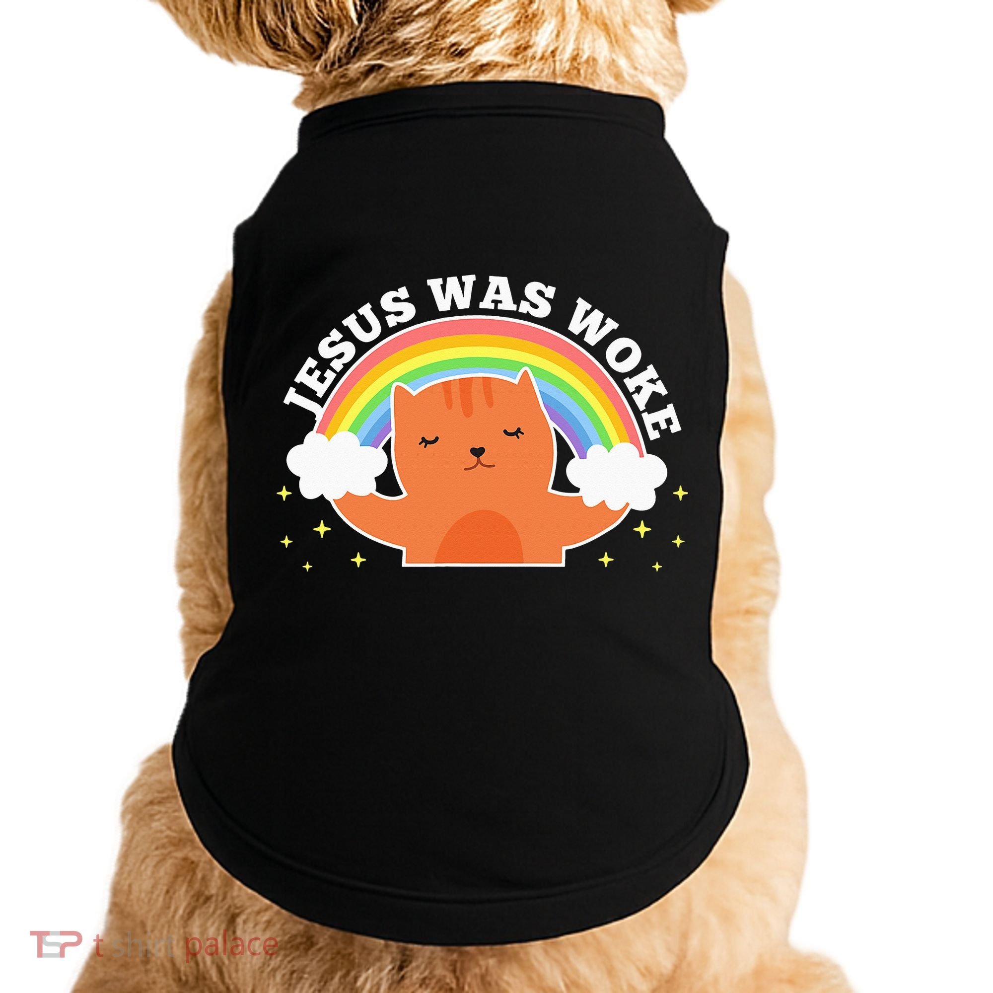 Jesus Was Woke Liberal Christian Doggie Tank