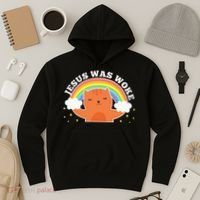 Jesus Was Woke Liberal Christian Hoodie thumb 3
