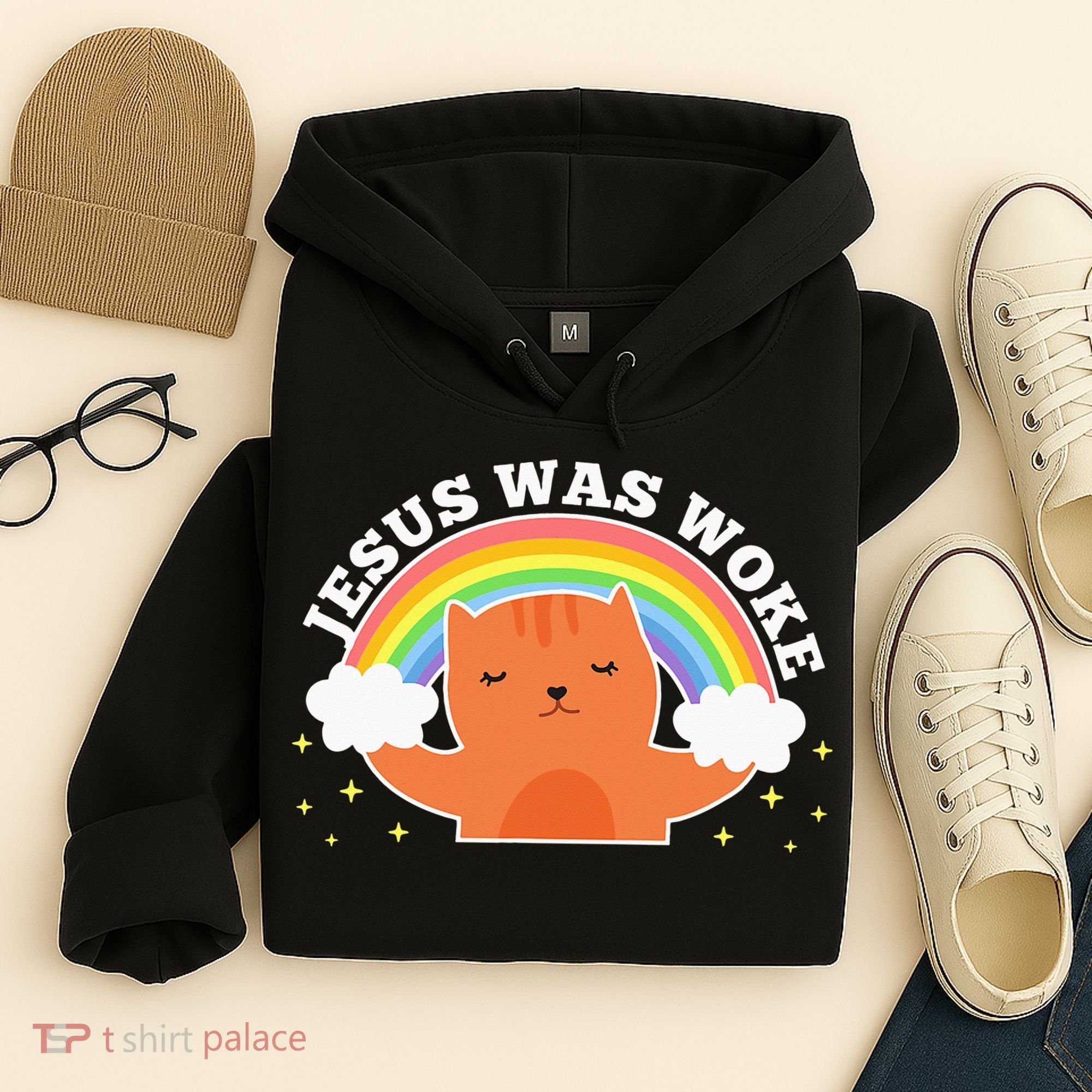 Jesus Was Woke Liberal Christian Hoodie