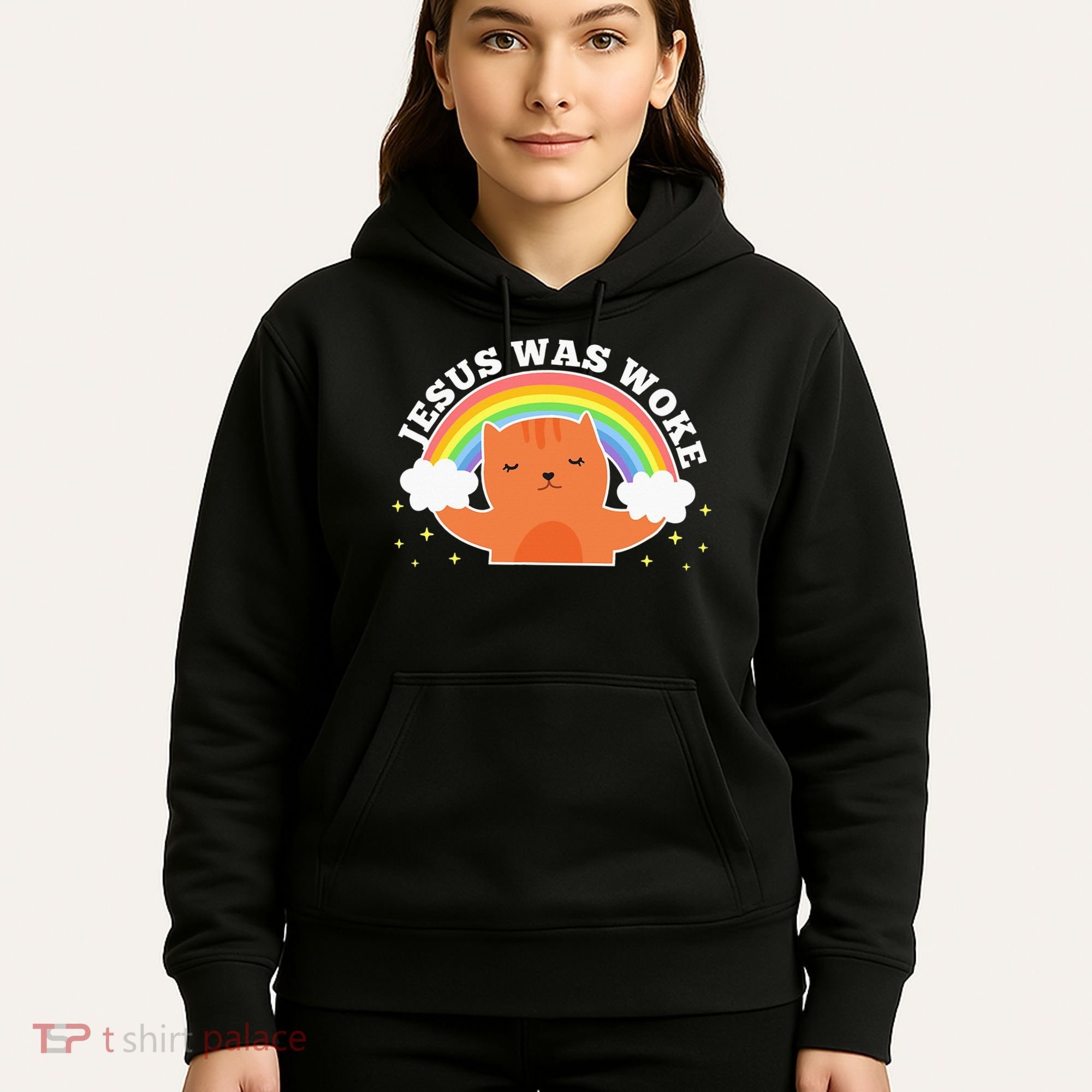 Jesus Was Woke Liberal Christian Hoodie