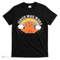 Jesus Was Woke Liberal Christian T-Shirt thumb 0