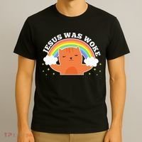 Jesus Was Woke Liberal Christian T-Shirt thumb 3