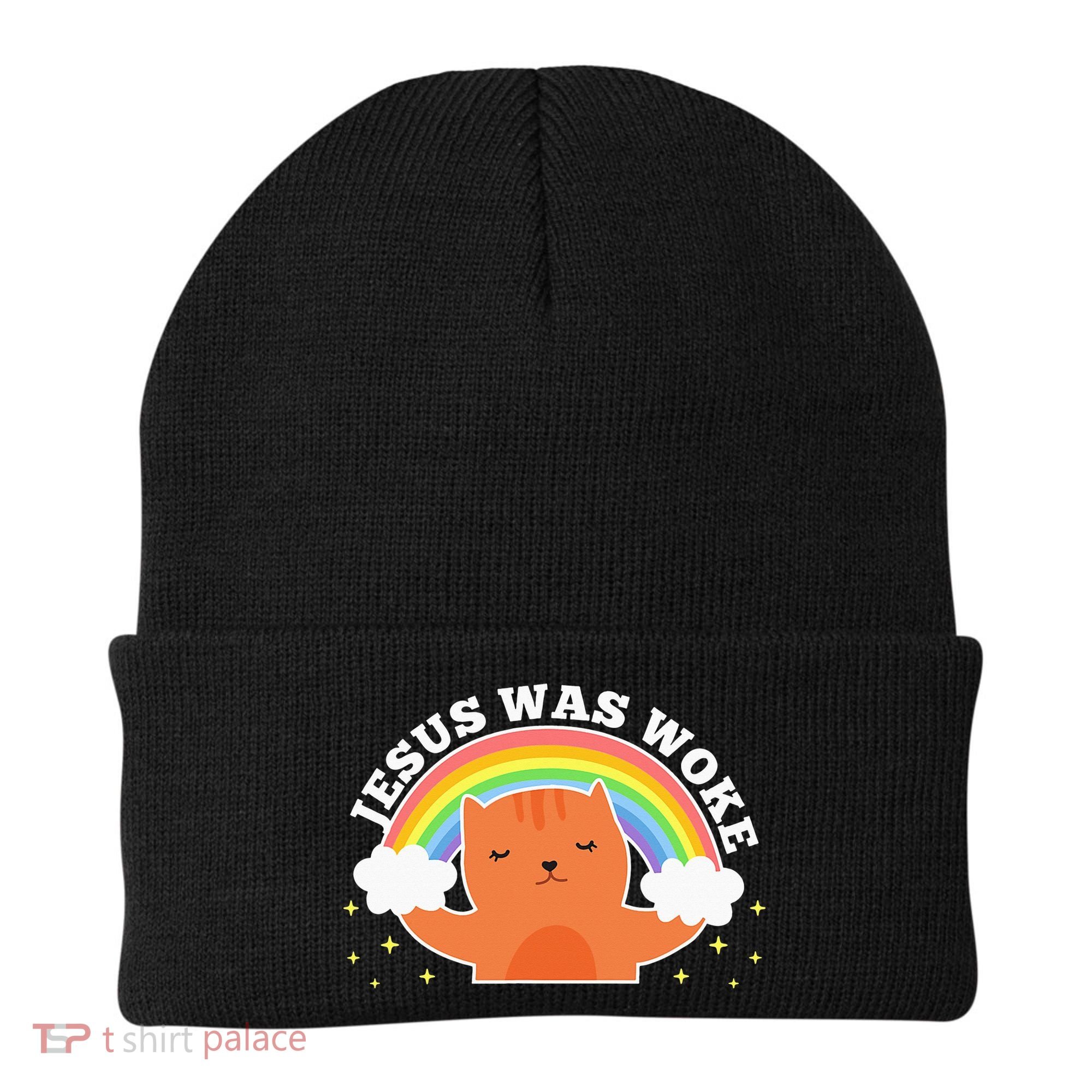 Jesus Was Woke Liberal Christian Beanie