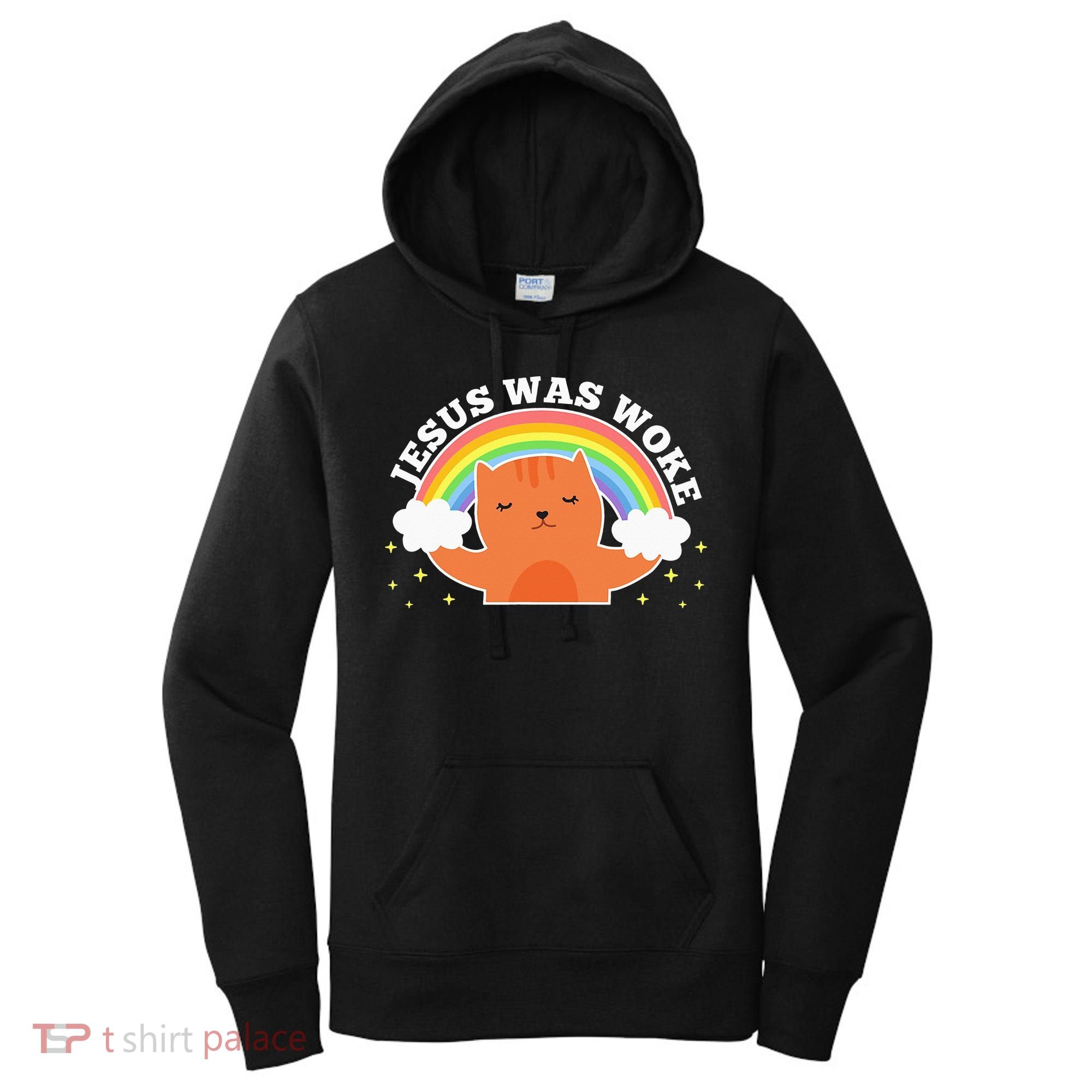 Jesus Was Woke Liberal Christian Women's Hoodie