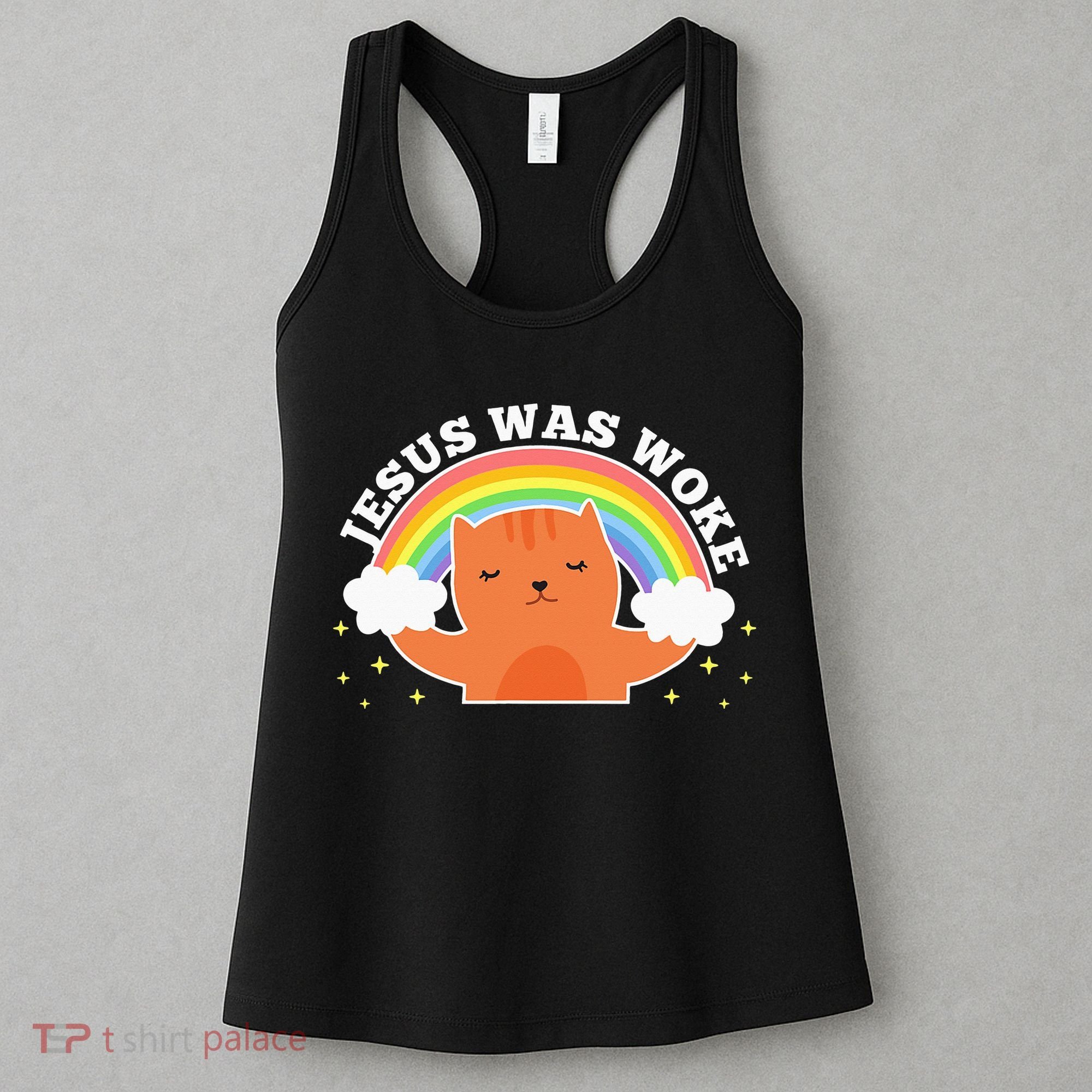 Jesus Was Woke Liberal Christian Women's Tank Top
