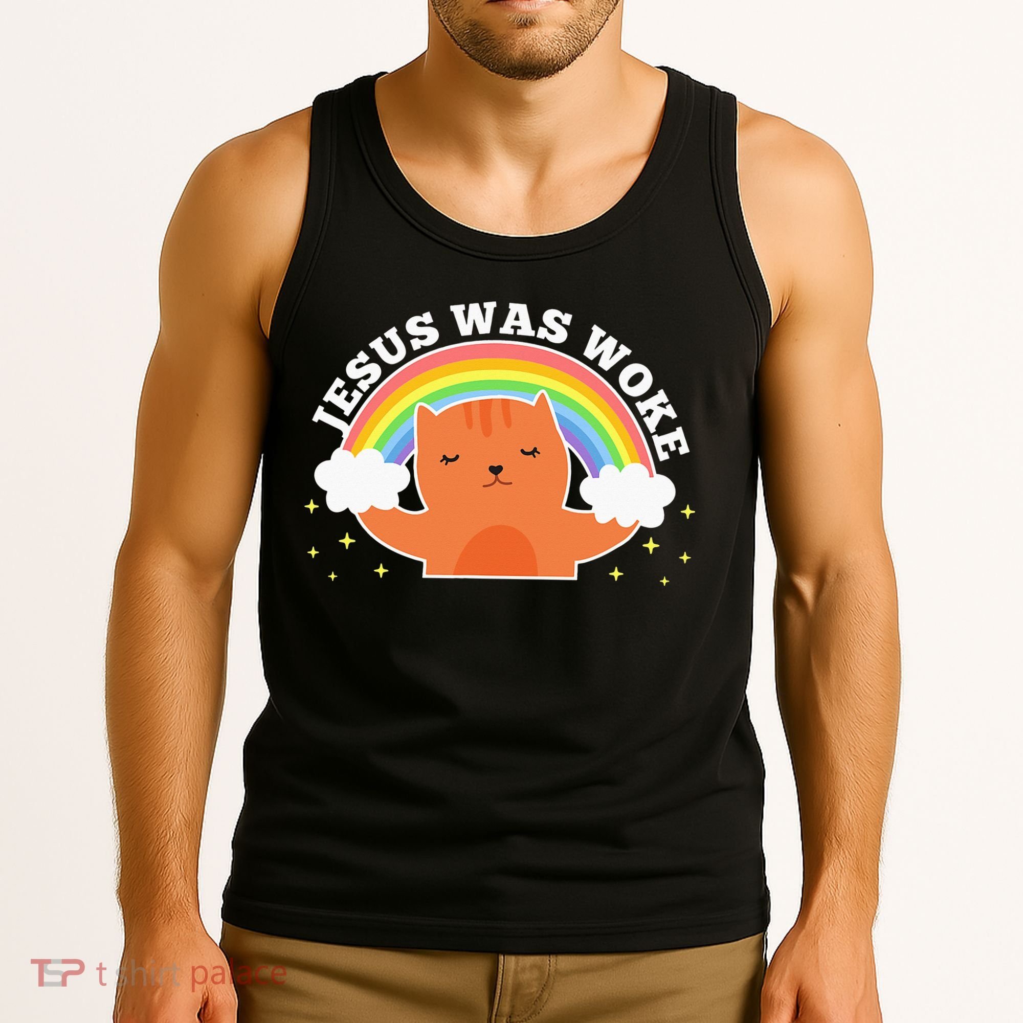 Jesus Was Woke Liberal Christian Tank Top