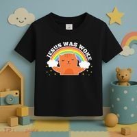 Jesus Was Woke Liberal Christian Toddler T-Shirt thumb 3