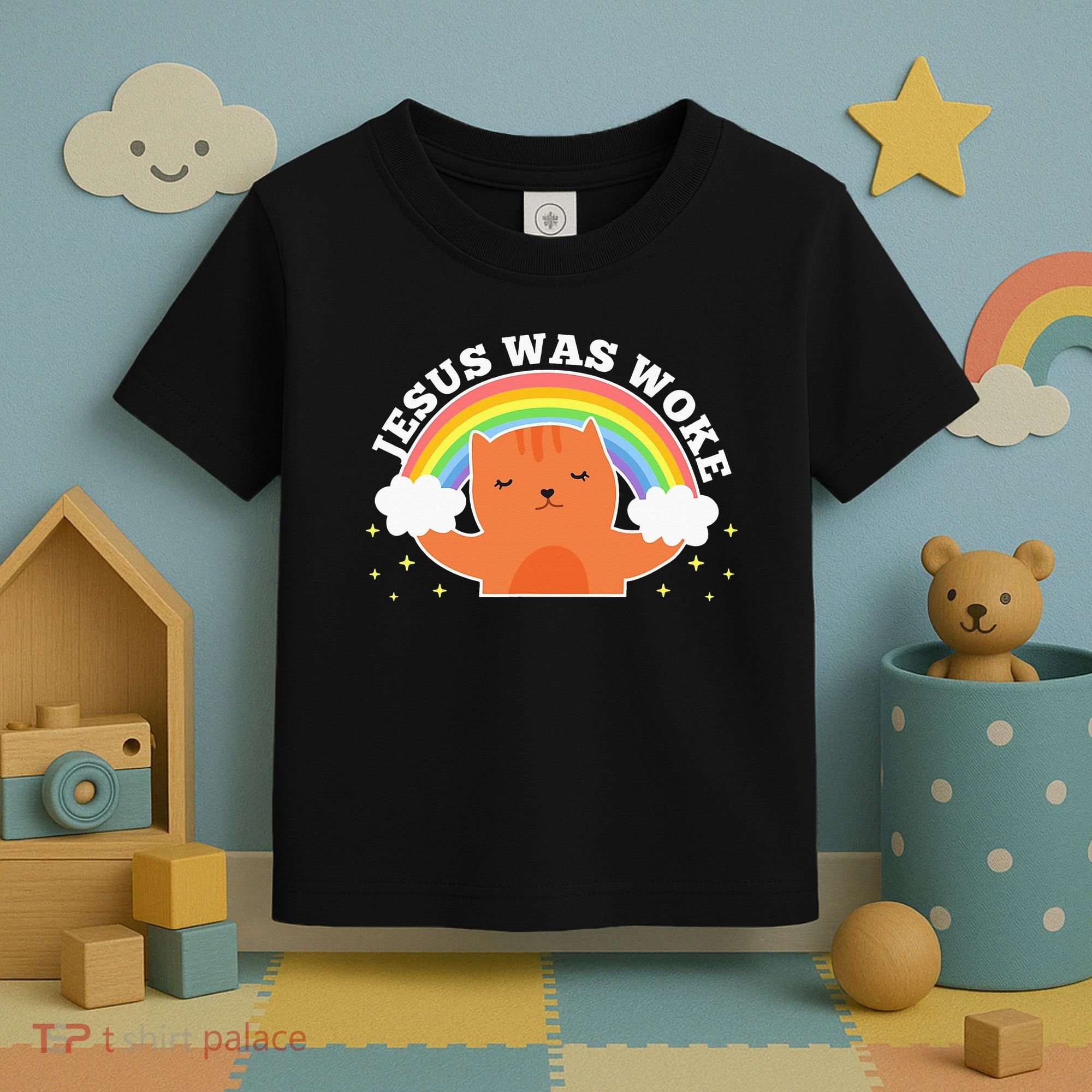 Jesus Was Woke Liberal Christian Toddler T-Shirt