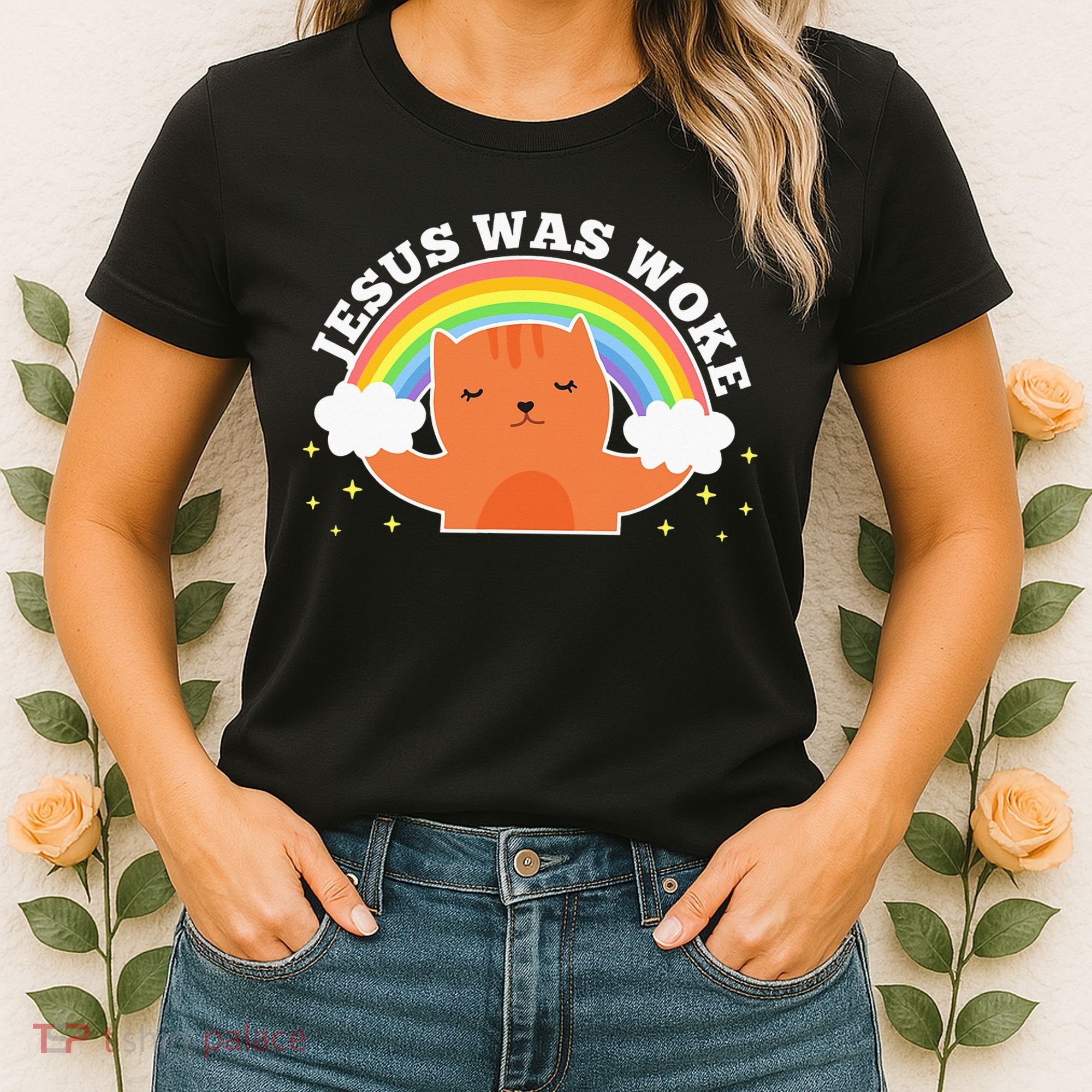 Jesus Was Woke Liberal Christian Women's T-Shirt