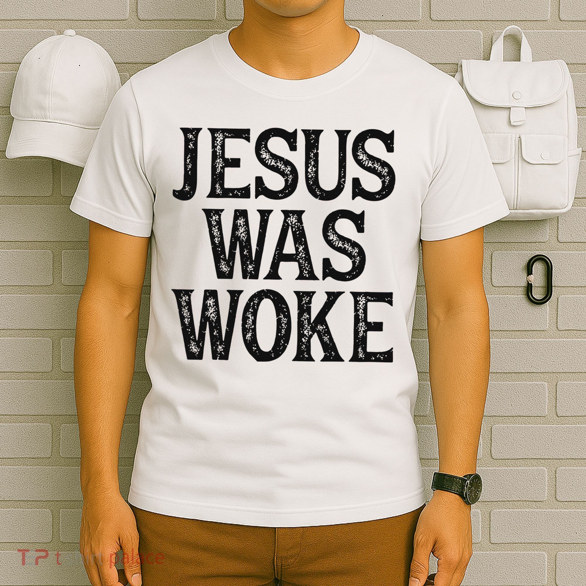 Jesus Was Woke Christian Faith Religious   Funny T-Shirt