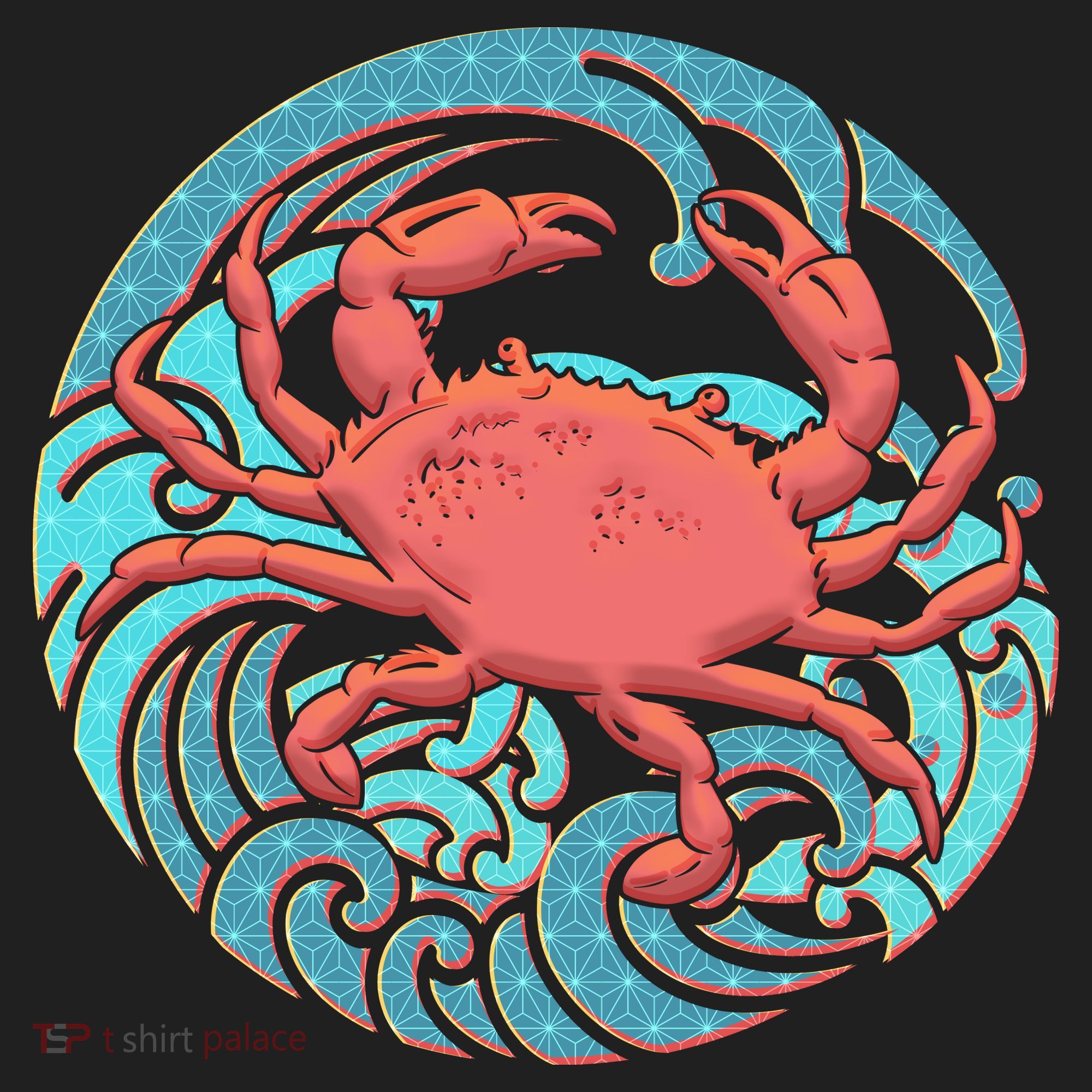 Japanese Water Wave Crab Women's Sweatshirt