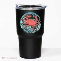 Japanese Water Wave Crab Tumbler thumb 0