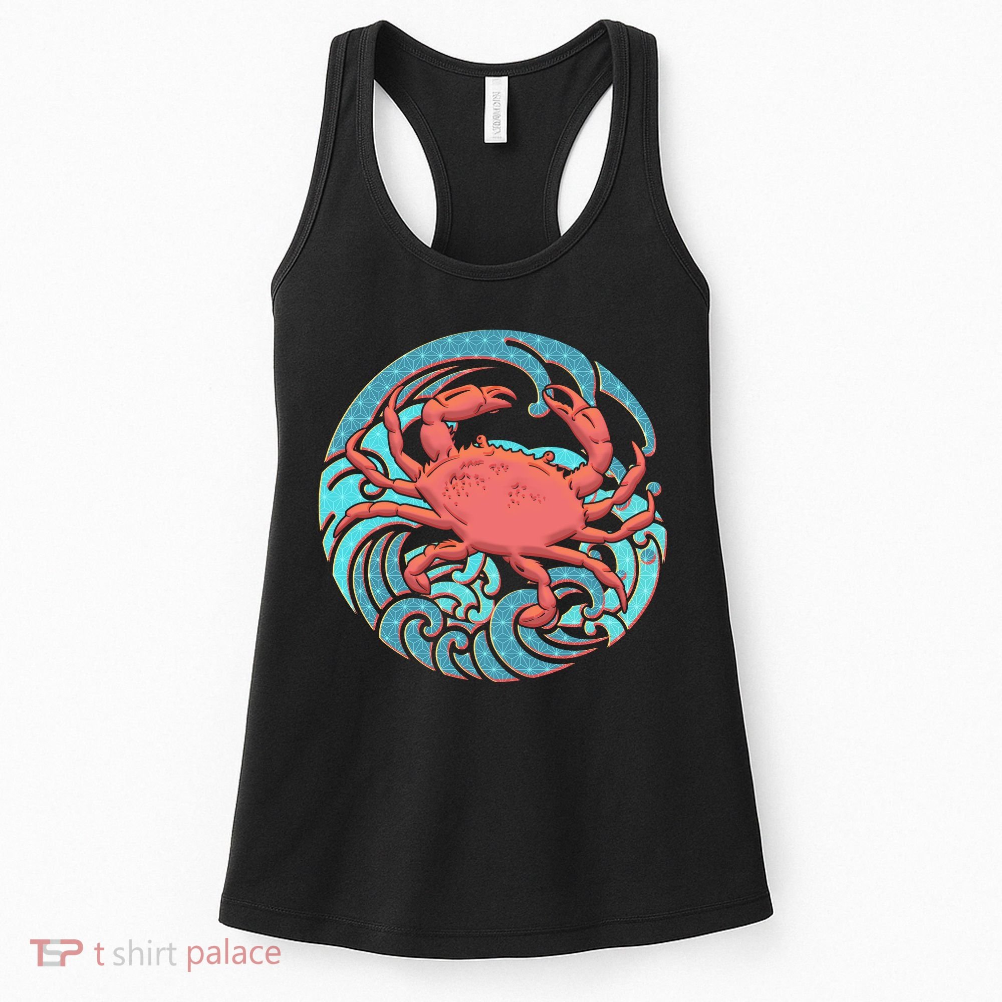 Japanese Water Wave Crab Women's Tank Top