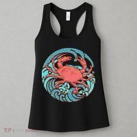 Japanese Water Wave Crab Women's Tank Top thumb 3