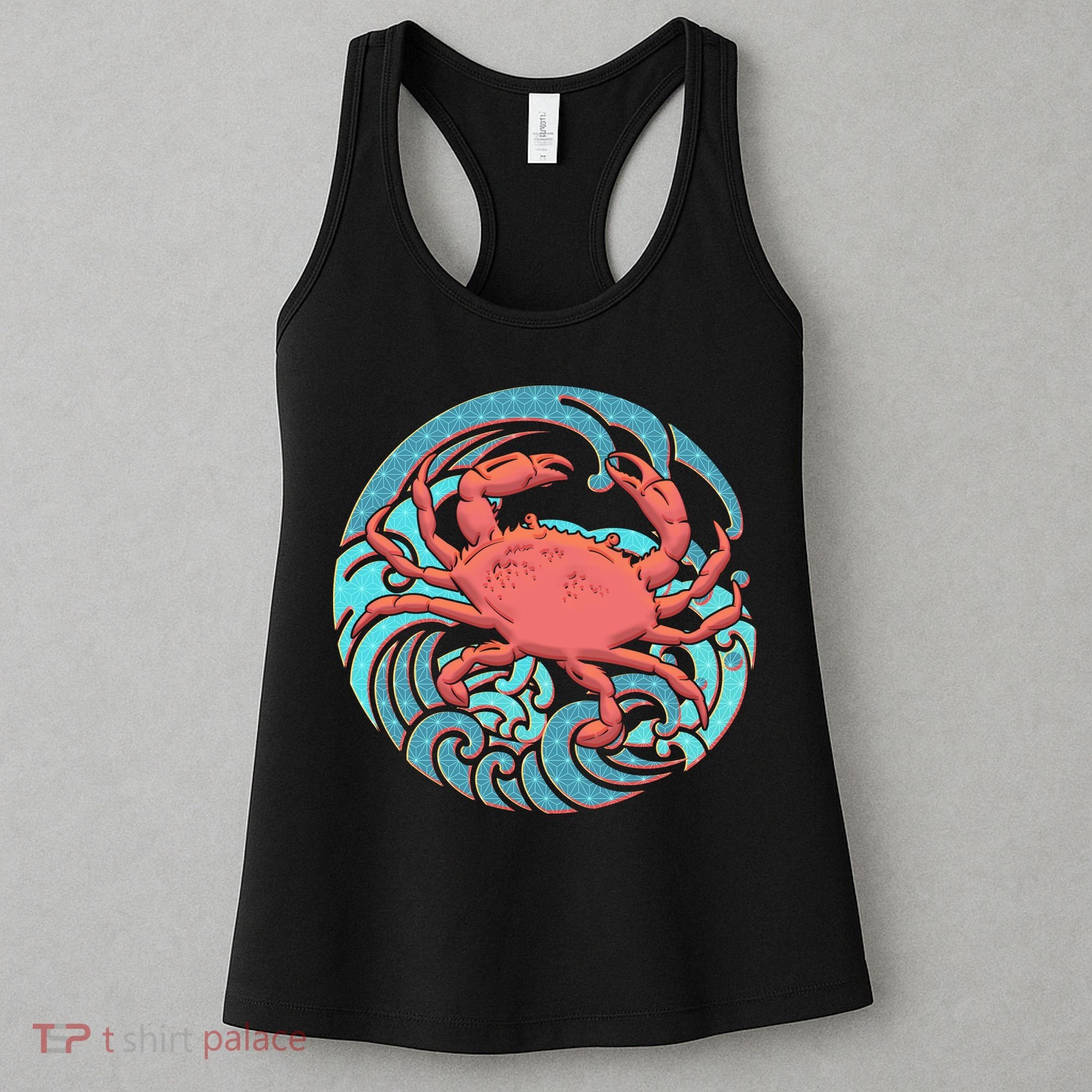 Japanese Water Wave Crab Women's Tank Top