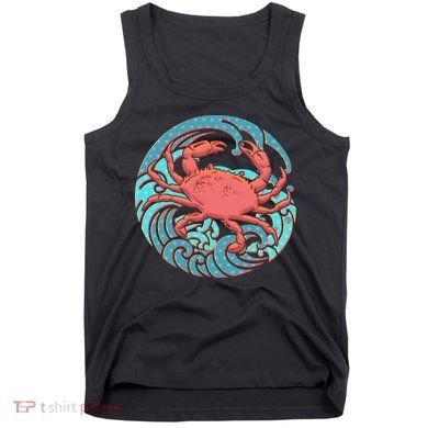 Japanese Water Wave Crab Tank Top