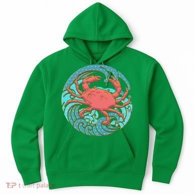 Japanese Water Wave Crab Hoodie