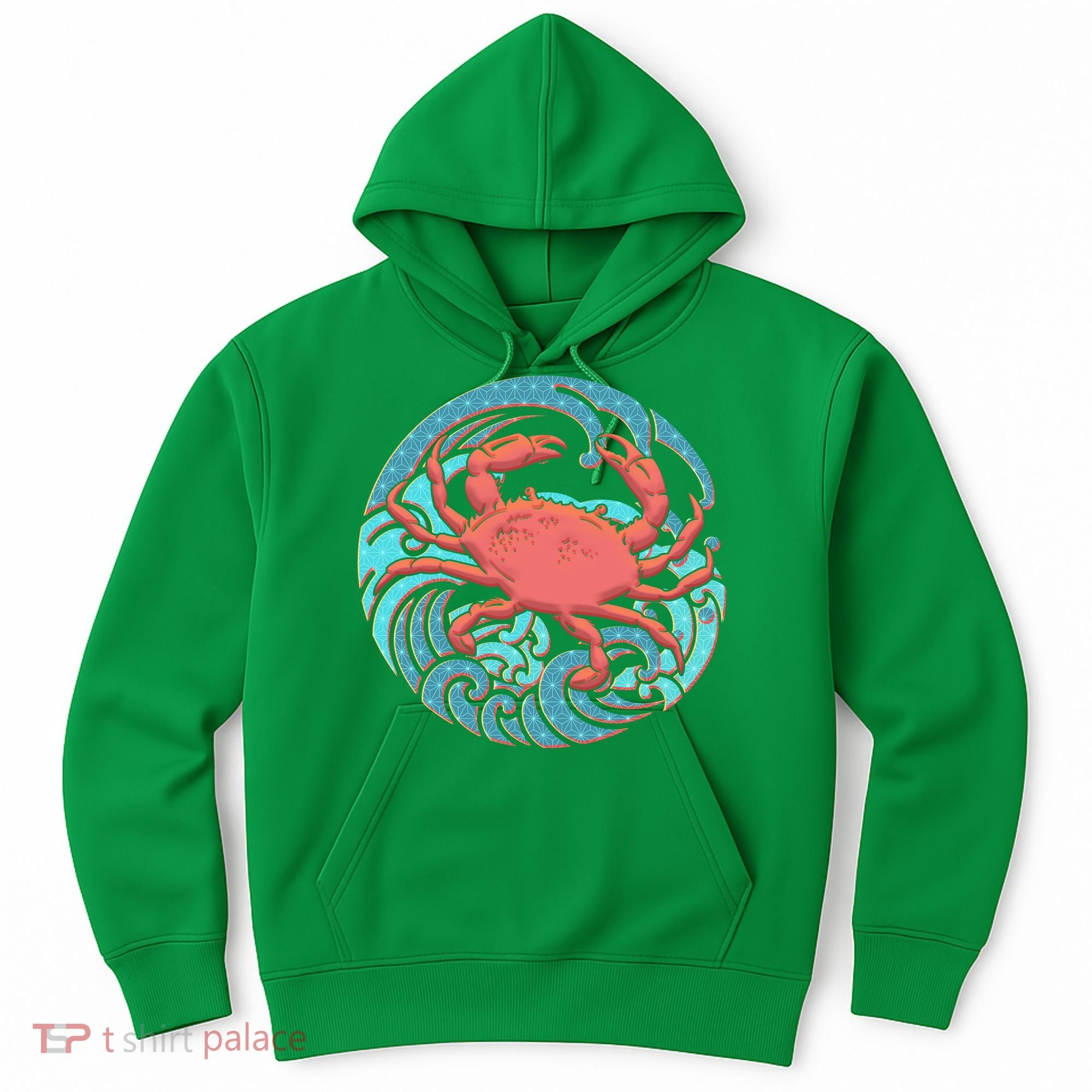 Japanese Water Wave Crab Hoodie