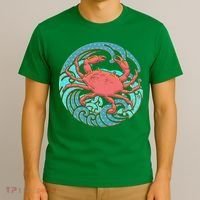 Japanese Water Wave Crab T-Shirt thumb 3