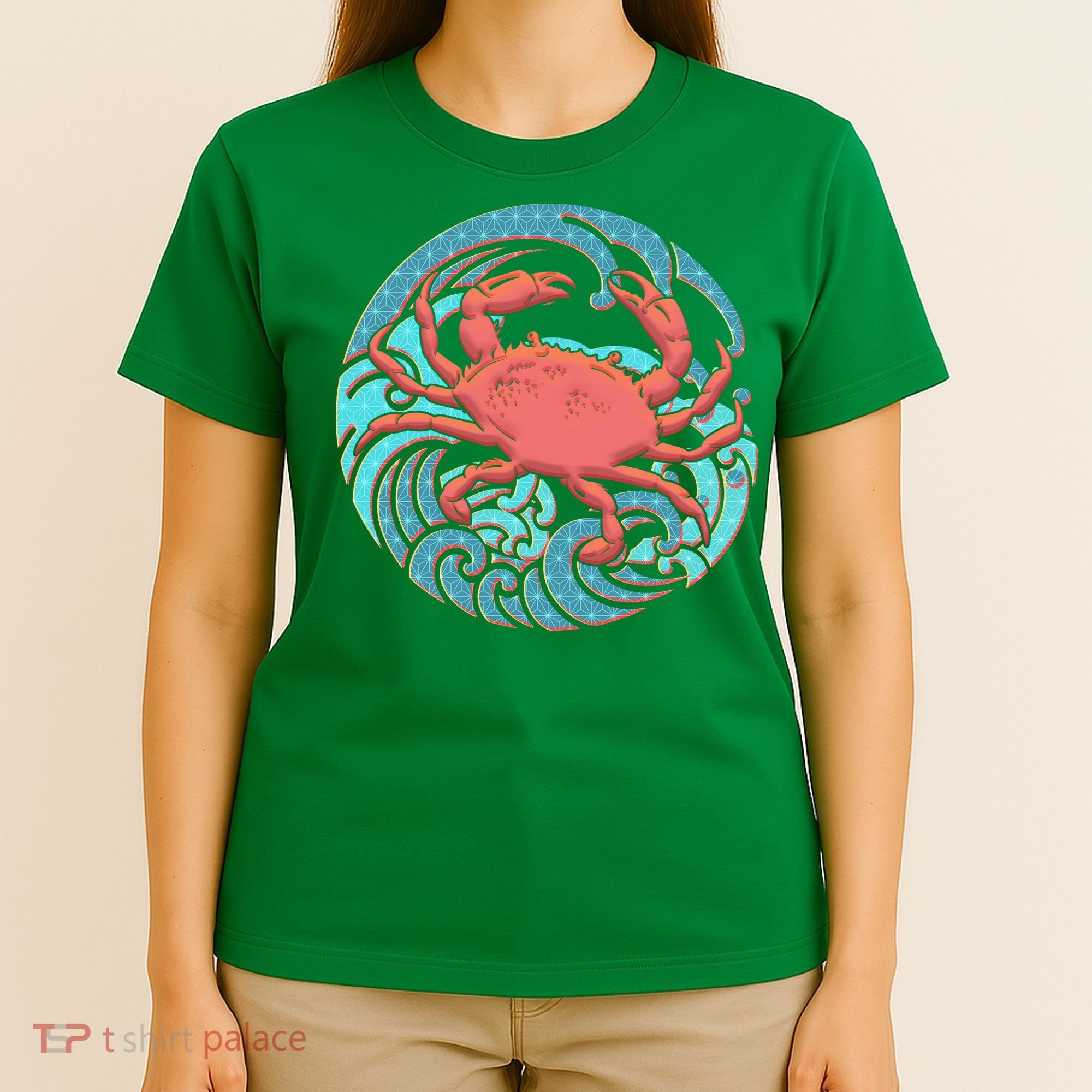 Japanese Water Wave Crab T-Shirt