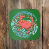 Japanese Water Wave Crab Coaster thumb 0