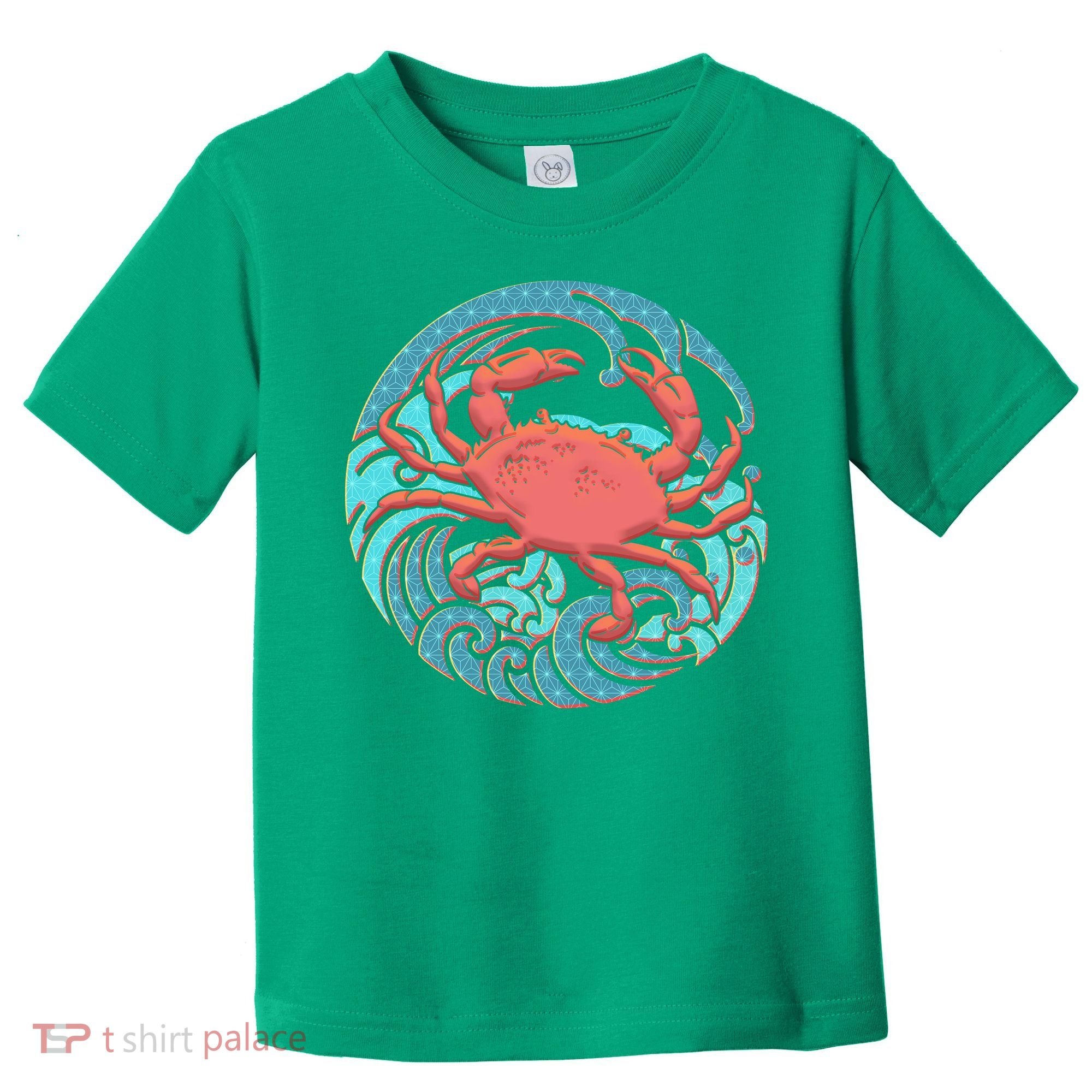 Japanese Water Wave Crab Toddler T-Shirt