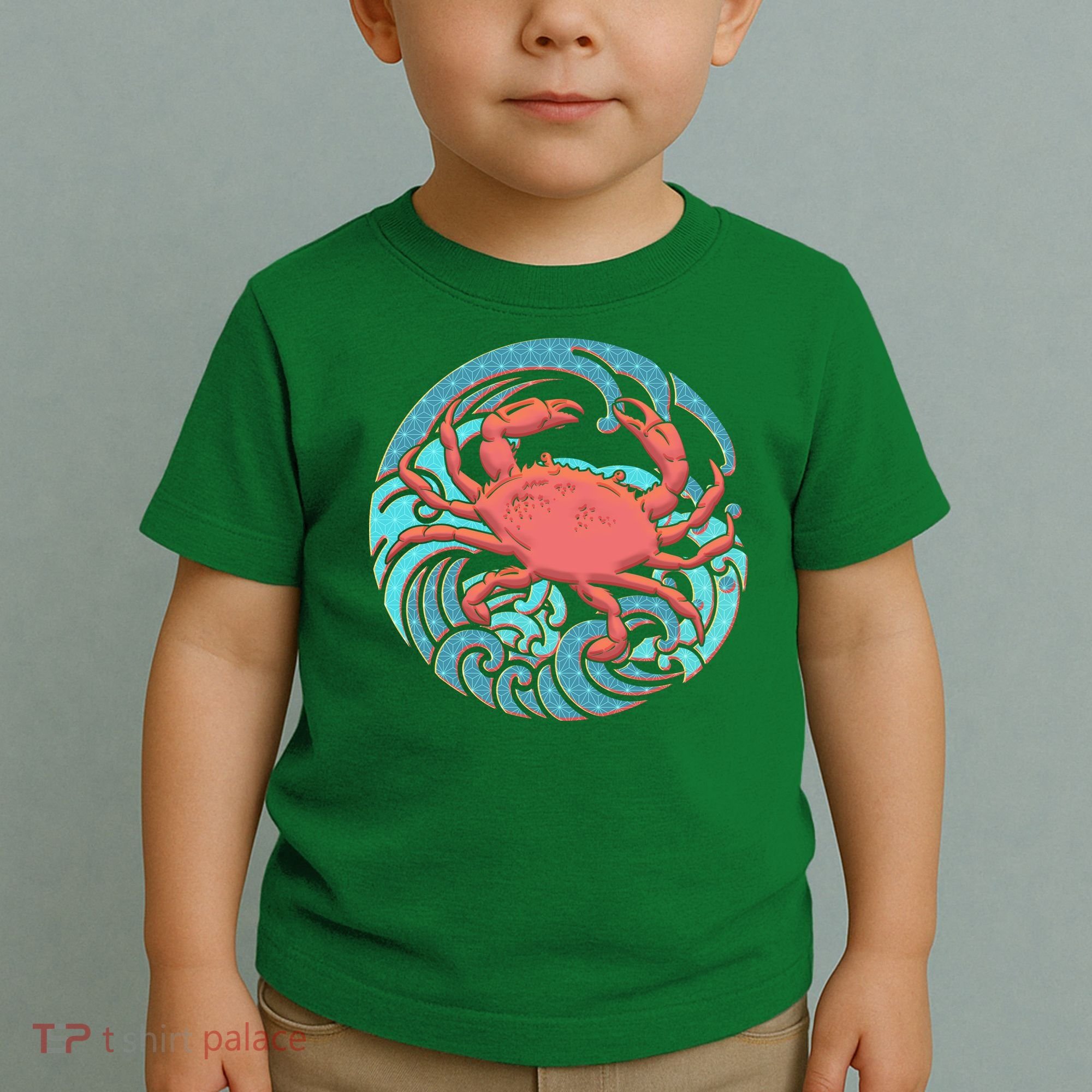 Japanese Water Wave Crab Toddler T-Shirt