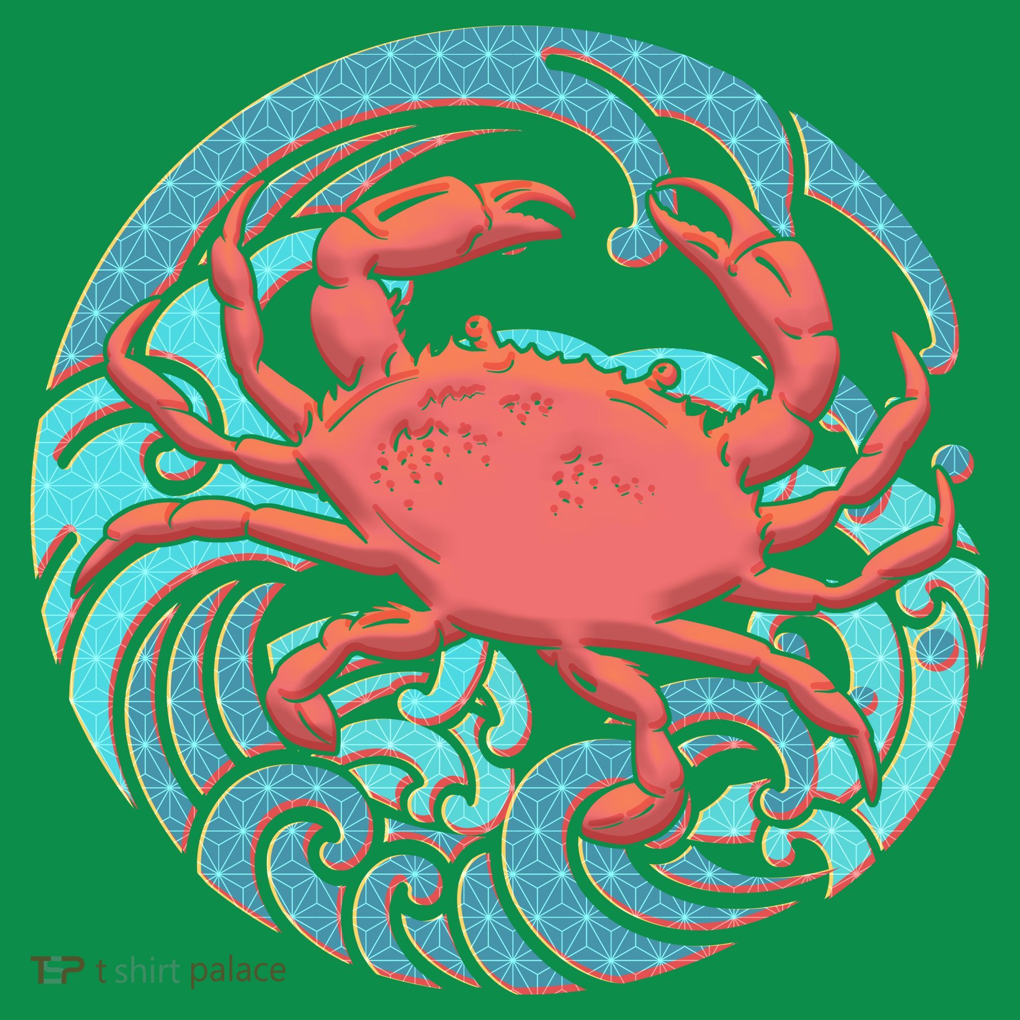 Japanese Water Wave Crab Toddler T-Shirt