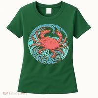 Japanese Water Wave Crab Women's T-Shirt thumb 0
