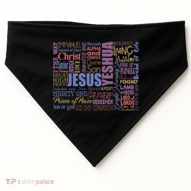 Jeus Yeshua God Christ USA-Made Doggie Bandana
