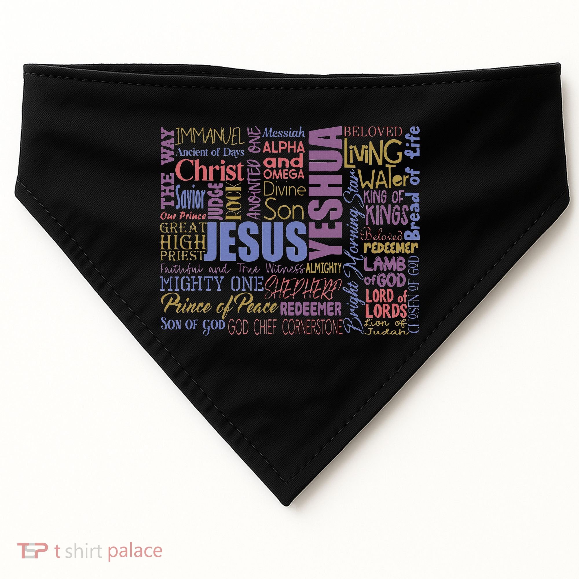 Jeus Yeshua God Christ USA-Made Doggie Bandana