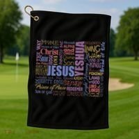 Jeus Yeshua God Christ Golf Towel thumb 1