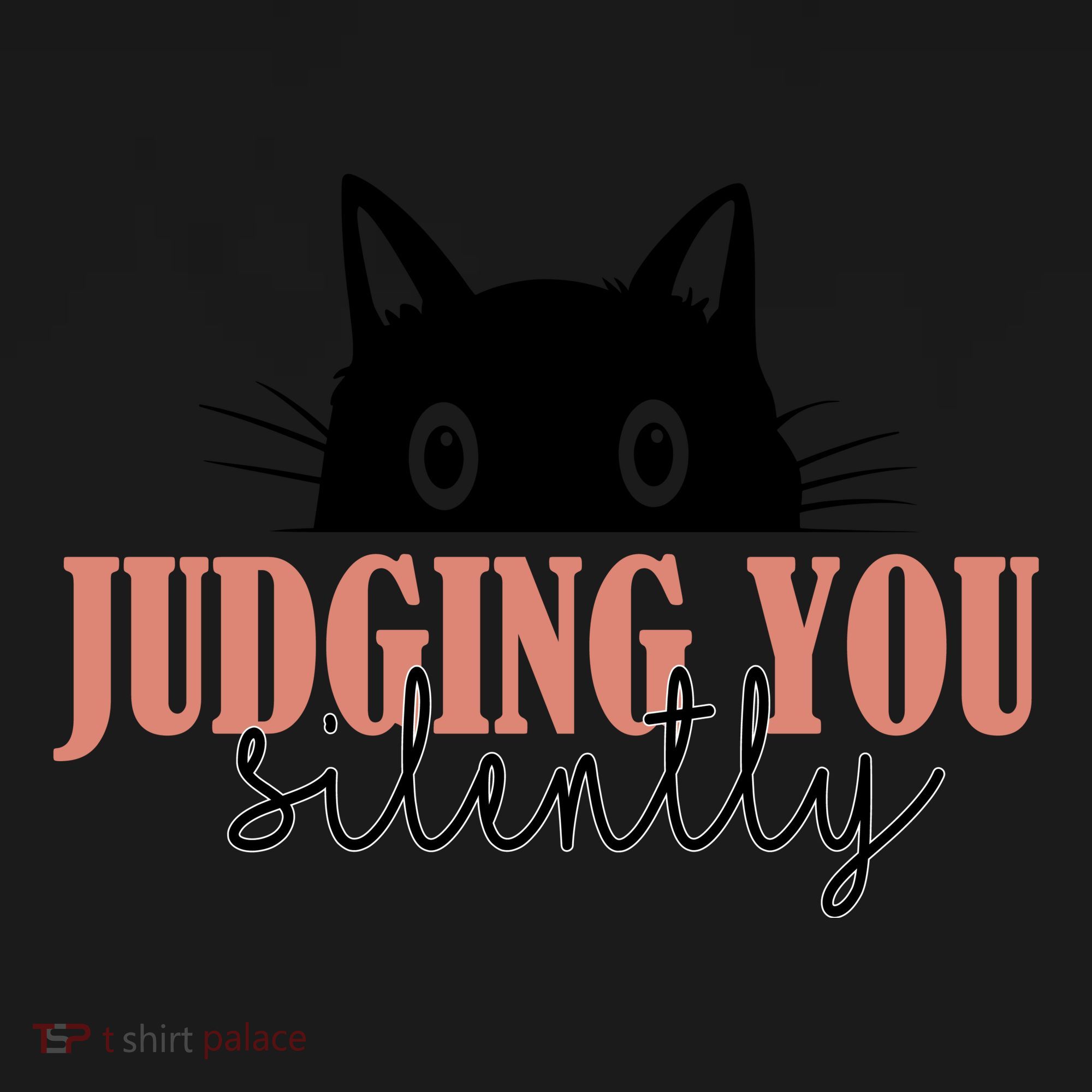 Judging You Silently Funny Black Cat Toddler Hoodie