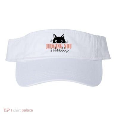 Judging You Silently Funny Black Cat Visor