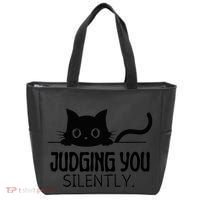 Judging You Silently Tote Bag thumb 0