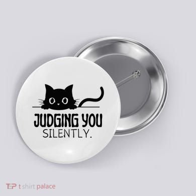 Judging You Silently Button