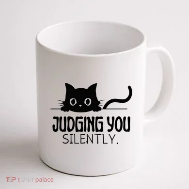 Judging You Silently Coffee Mug back