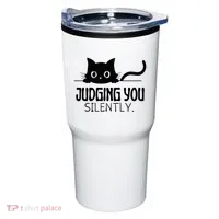 Judging You Silently Tumbler thumb 0