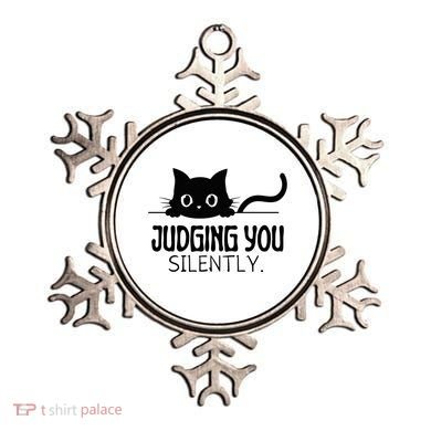Judging You Silently Ornament
